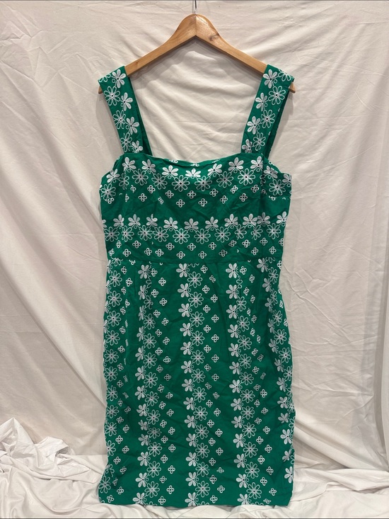 Ann Taylor Dresses & Skirts - Ann Taylor Green Floral 100% Cotton Sundress, Size 14